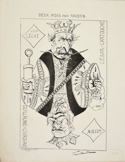 NAPOLEON III]. 
 Nice set of 60 satirical...