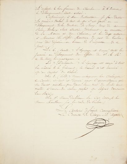 VOYAGE DE LA DUCHESSE DE BERRY.
Handwritten...