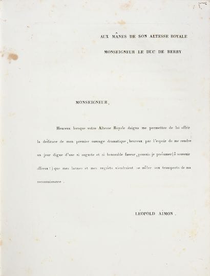 AIMON Léopold.
Les Jeux floraux, opera in...