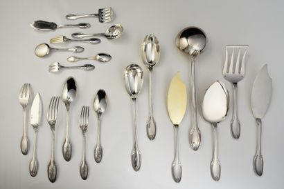 IMPORTANT SILVER MENAGER.
PUIFORCAT, PARIS,...