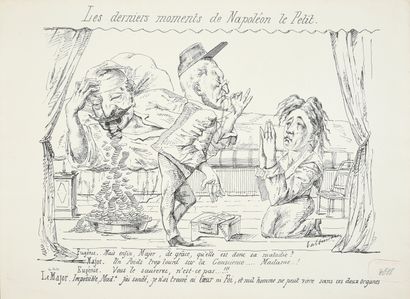 NAPOLEON III]. 
 Nice set of 60 satirical...