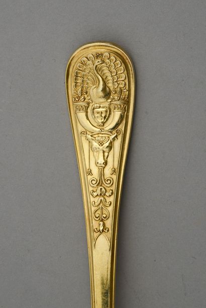
VERMEIL DESSERT SERVICE OF NAPOLEON'S MOTHER,...