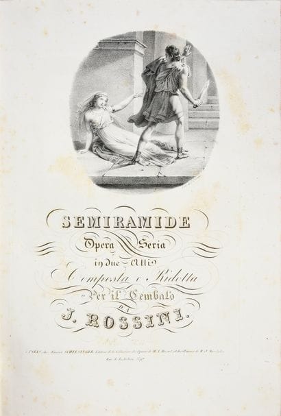ROSSINI Gioachino.
Zelmira, opera in 2 acts,...