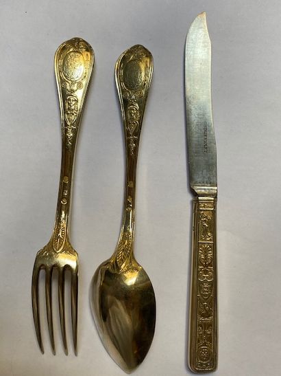 VERMEIL MENAGERE WITH THE ARMS OF THE BORGHESE...