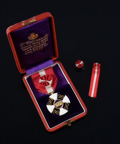ORDER OF THE CROWN (Italy). 
 Officer's star,...