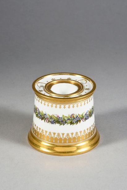 DESK INKWELL. 
 MANUFACTURE ROYALE, SÈVRES,...