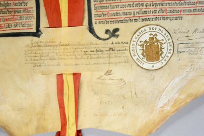 SPANISH Nobility.
Act of nobility established...
