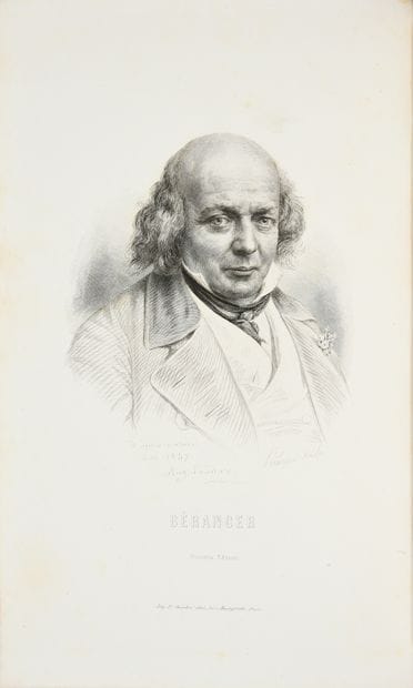 BÉRANGER Pierre-Jean de.
* Chansons, printed...