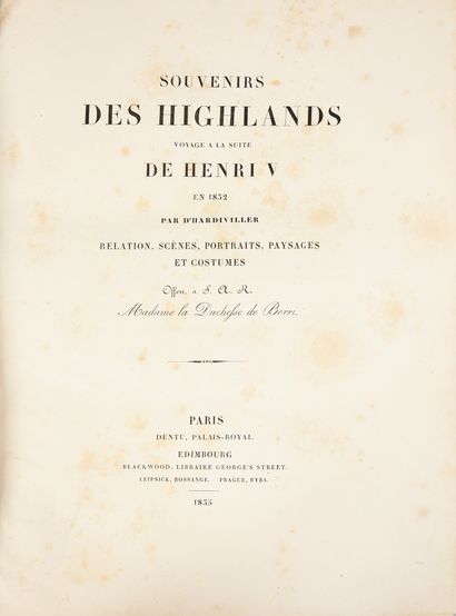 VOYAGE DU COMTE DE CHAMBORD ÉMIGRÉ DANS LES...