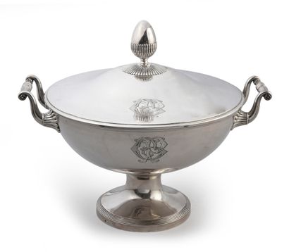 SILVER TUREEN,
GOUDELET, PARIS, 1818-1838....