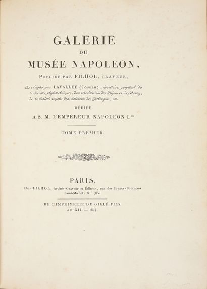 [NAPOLÉON Ier]. LAVALLÉE Joseph.
Galerie...