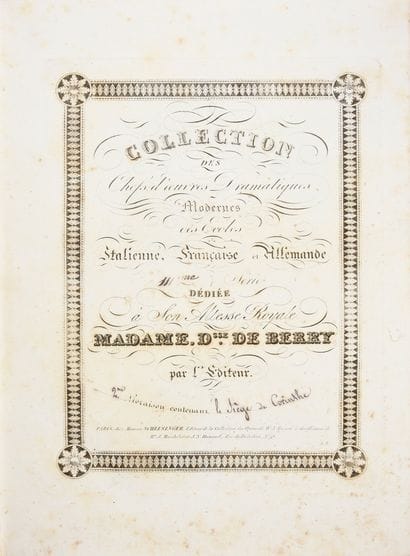 ROSSINI Gioachino.
Le siège de Corinthe,...