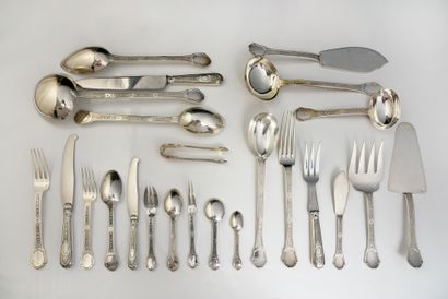 IMPORTANT SILVER MÉNAGERE, TETARD, PARIS,...