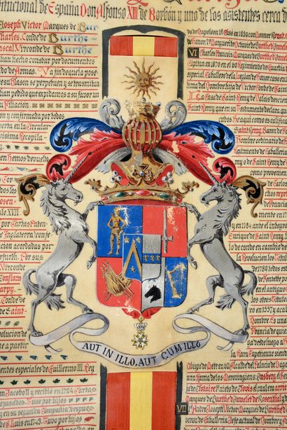 SPANISH Nobility.
Act of nobility established...