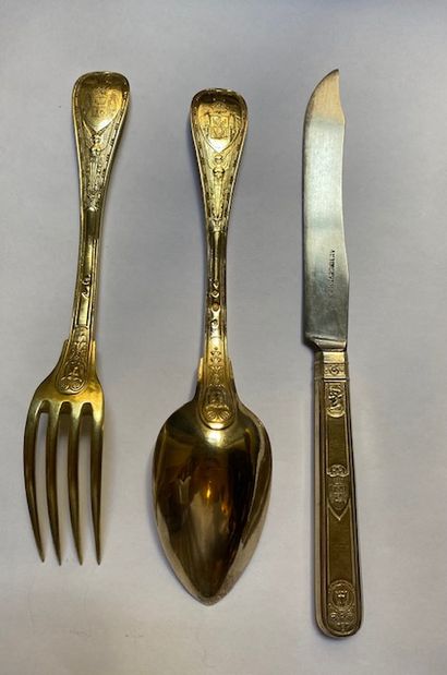 VERMEIL MENAGERE WITH THE ARMS OF THE BORGHESE...