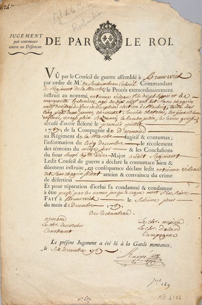 ROYAL AND MILITARY ORDERS]. 
 Set of 11 signed...