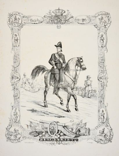 Ecole Italienne du XIXe siècle.
Equestrian...