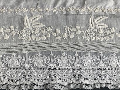 White embroidery metrages, 19th century....