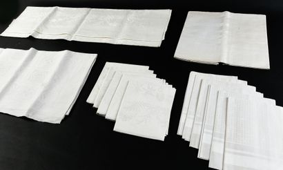 Damask tableware, Art Deco, Albin Müller,...