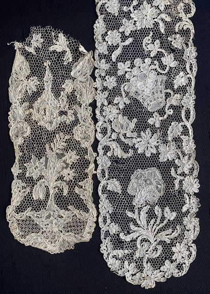 Barbs in Argentan lace, needlework, circa...