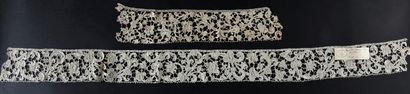 Two needle lace borders, Italy, 2nd half...
