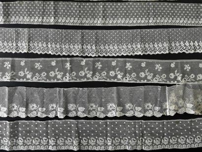 Twelve bobbin lace borders, Mechelen and...