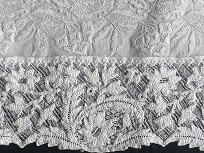 White embroidery metrages, 19th century....