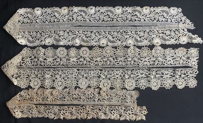 Three needle lace borders, Erzgebirge, 4th...