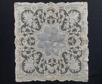 Three lace handkerchiefs, 2nd half of the...