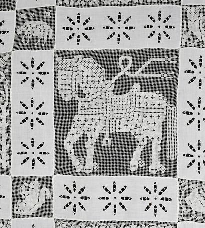 Large animal panel, late 19th century.
A...