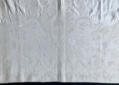 Front of skirt in boutis, Marseille (?) stitching,...
