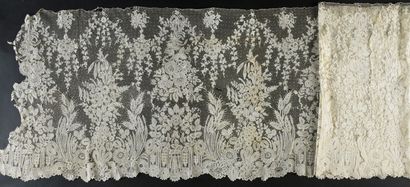 Large needlepoint lace frill, Brussels, 2nd...