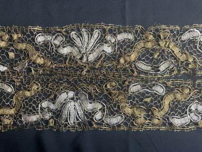 
Edgings in metallic lace, bobbins, 2nd half...