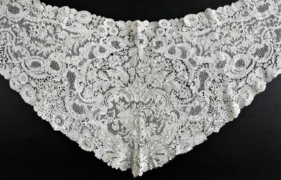 Three large collars in Brussels lace, 2nd...