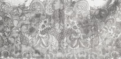 Front of skirt in boutis, Marseille (?) stitching,...