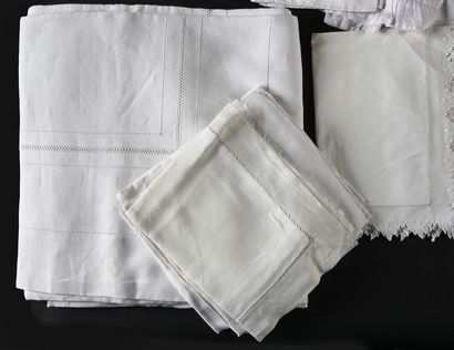 Topsheets and pillowcases, 1st half of the...