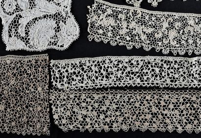Needle lace borders, end of the 17th century.
Five...
