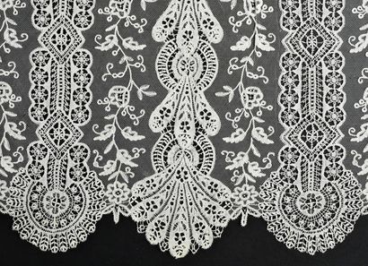 Lace borders, English appliqué and bobbins,...