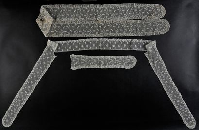 Barbs in Alençon lace, needlework, circa...