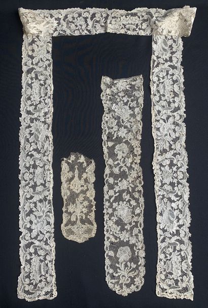 Barbs in Argentan lace, needlework, circa...
