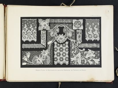 Two portfolios on laces in Plauen, circa...