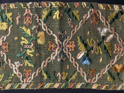 Polychrome Buratto borders, Italy, early...
