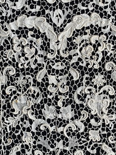 Point de France needlepoint lace, France,...
