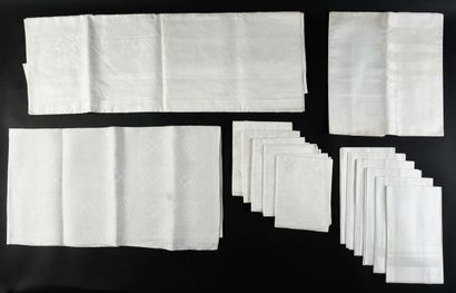 Damask tableware, Art Deco, Albin Müller,...