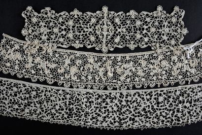 Needle lace borders, end of the 17th century.
Five...