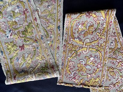 Rare polychrome Buratto border, Italy, early...