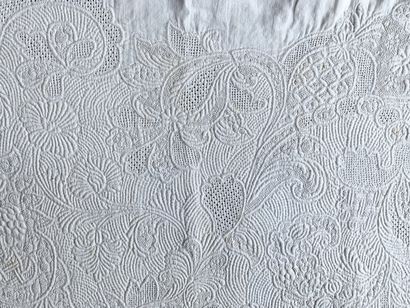 Front of skirt in boutis, Marseille (?) stitching,...