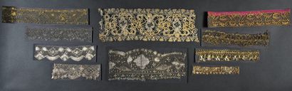 Documents in metallic lace, bobbins, 2nd...