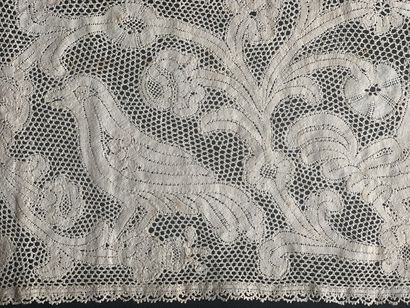 Two linen borders, Milan, late 17th century.
Two...