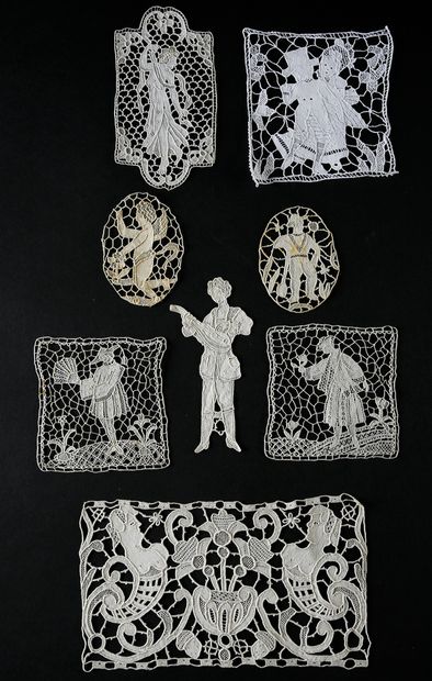 Placemats and inlays, Venice and Point de...